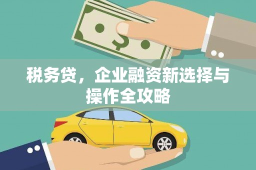 稷山税务贷，企业融资新选择与操作全攻略