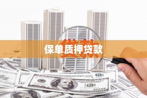 稷山保单质押贷款