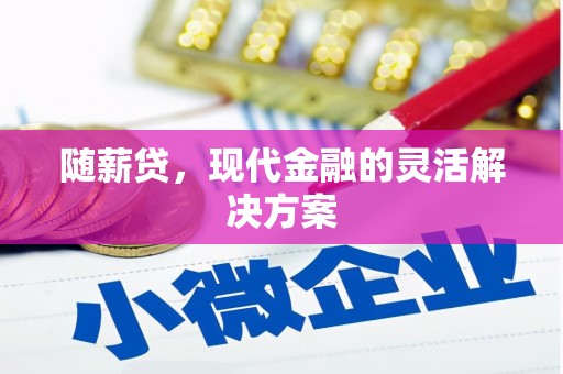 稷山随薪贷，现代金融的灵活解决方案