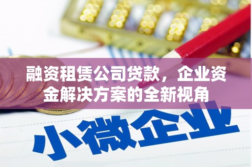 稷山融资租赁公司贷款，企业资金解决方案的全新视角