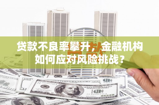 稷山贷款不良率攀升，金融机构如何应对风险挑战？