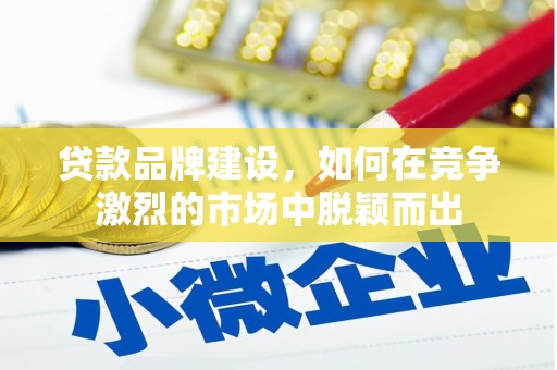 稷山贷款品牌建设，如何在竞争激烈的市场中脱颖而出