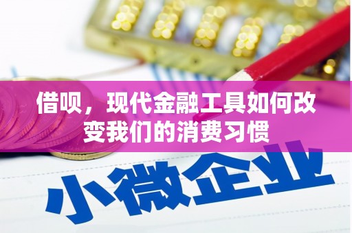 稷山借呗，现代金融工具如何改变我们的消费习惯