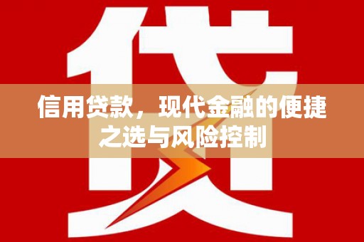 稷山信用贷款，现代金融的便捷之选与风险控制