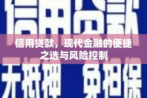 稷山信用贷款，现代金融的便捷之选与风险控制