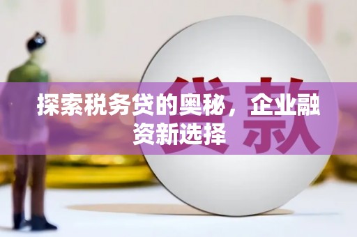 稷山探索税务贷的奥秘，企业融资新选择
