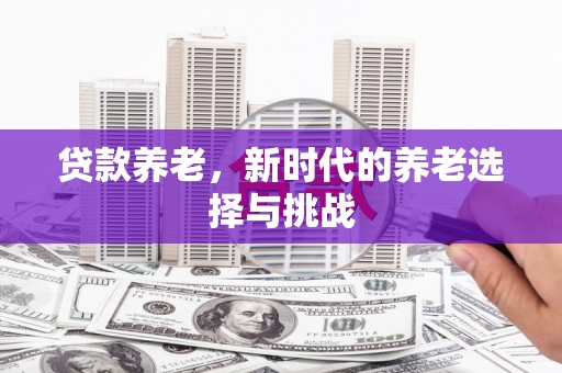 稷山贷款养老，新时代的养老选择与挑战