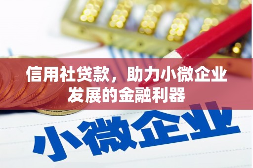 稷山信用社贷款，助力小微企业发展的金融利器