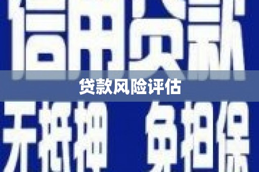 稷山贷款风险评估