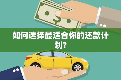 稷山如何选择最适合你的还款计划？